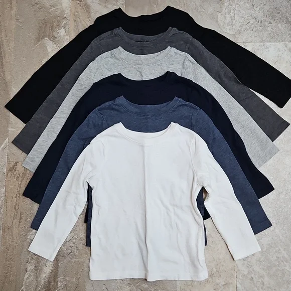 Set of Six Long Sleeve Shirts. 4T. EUC. - Picture 1 of 3